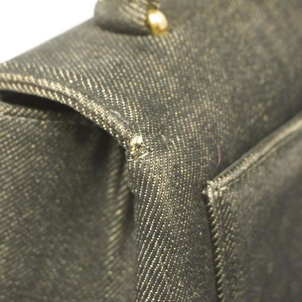 Chanel handbag denim black ladies - Picture 14 of 16